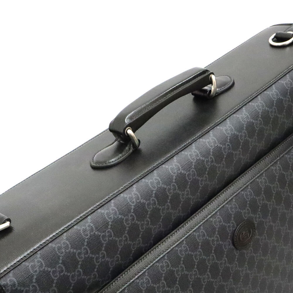 Gucci Garment Case Suit Bag Black Leather - Picture 5 of 6